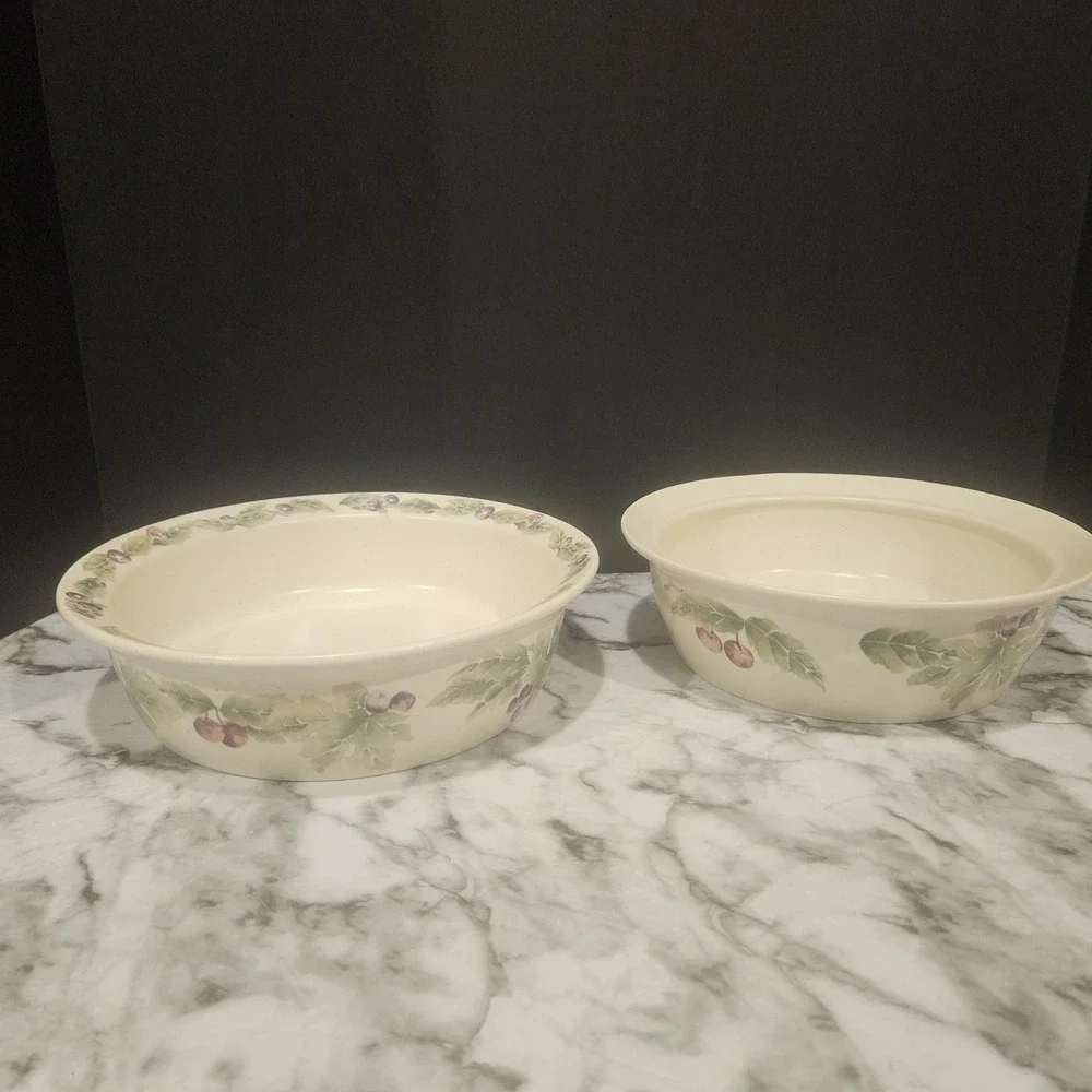 Pfaltzgraff Grapevine Stoneware‎ Baking Dishes – Set of 2, Mixed Sizes